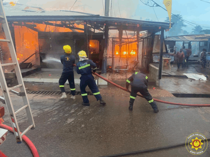 Fire destroys pub, four other shops at Nogora Junction