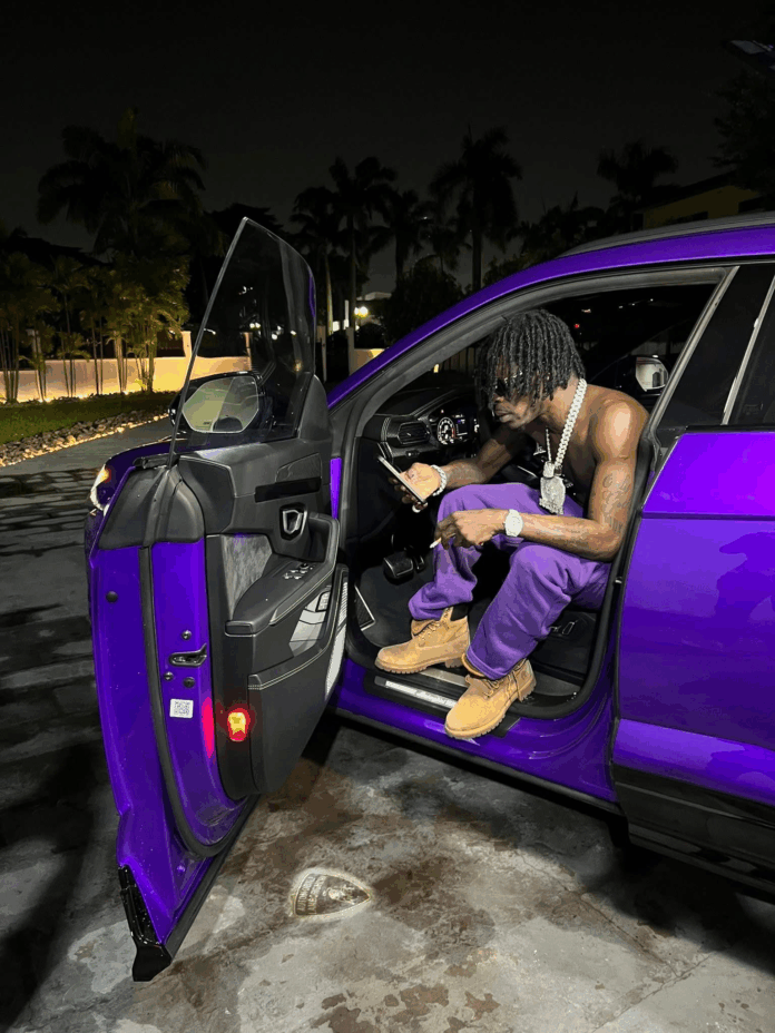 Shatta Wale takes delivery of Lamborghini