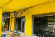 Fire guts row of stores at Juapong Factory Junction