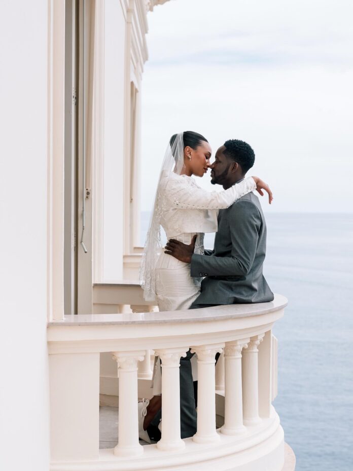 Mr. Eazi and wife