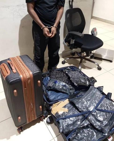 NACOC Arrests British National, Two Ghanaians at KIA for Attempting to Import 38kg of Suspected Cannabis