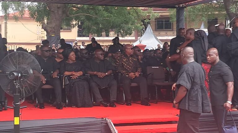  Mahama joins Kufuor and Akufo-Addo to pay last respect to Asantehemaa 
