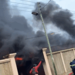 Fire razes warehouse at Lartebiokorshie