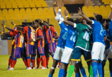 Hearts of Oak frustrated by 10-man Hohoe United in season opener