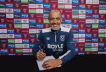 Nuno appointed West Ham head coach on three-year deal