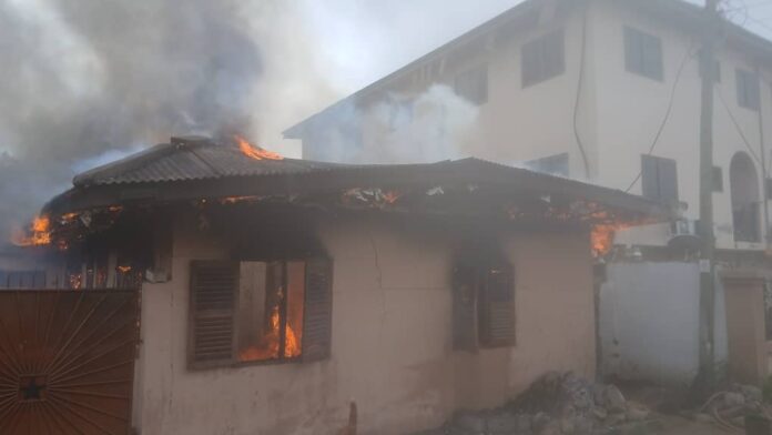 Residents count their losses as fire destroys multiple houses at Darkuman Kokompe
