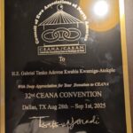 Gabriel Kwamigah Tanko applauds CEANA’s development legacy at 2025 Convention