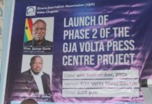 Phase 2 of GJA Volta Press Centre project launched Phase 2 of GJA Volta/Oti Press Centre project launched