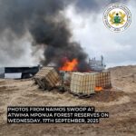 Galamsey: NAIMOS storms Atwima Mponua forest; excavators seized in massive crackdown