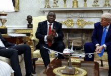 South Africa has sent officials to US for trade talks, president says