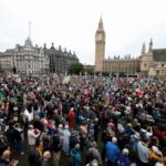 Thousands protest against Trump’s second UK state visit