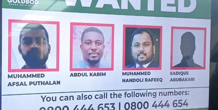 Police, GoldBod place GH¢1m bounty on gold smuggling suspects