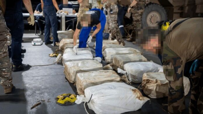French navy seizes nearly 10 tonnes of cocaine worth $610m off West African coast