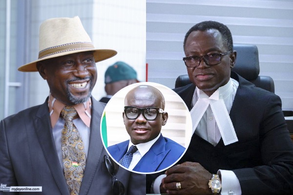Richard Jakpa (L), Godfred Yeboah Dame (M) and Justice Yonny Kulendi (R)