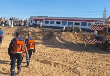 Three killed and dozens injured in train derailment in Egypt