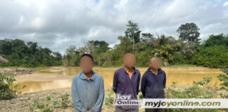 Galamsey: Three Chinese arrested, weapons and excavators seized as NAIMOS raids Hiawa Koofrom