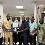 PRESEC 2015 year group presents first torch and bonfire 10th anniversary invitation to Ɔdadeɛ Global President