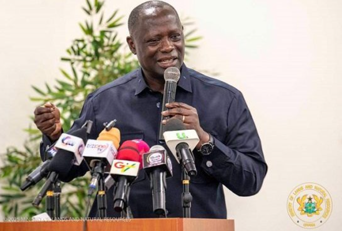 e Minister of Lands and Natural Resources, Emmanuel Armah-Kofi Buah,
