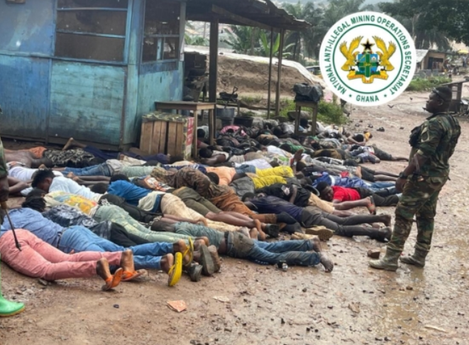 NAIMOS raids notorious ‘Gangway’ hideout at Aboso; arrests illegal Miners