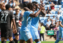 Brandon Thomas-Asante scores as Coventry City beat Watford to maintain perfect start