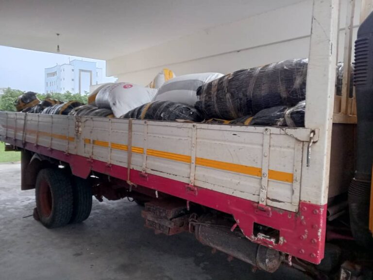 Seized truckload of suspected Indian hemp arrives at Police HQ with half as sawdust 