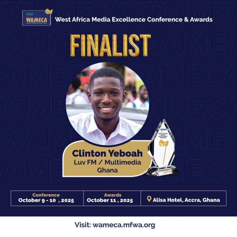 Multimedia’s Clinton Yeboah becomes only Ghanaian finalist for WAMECA 2025