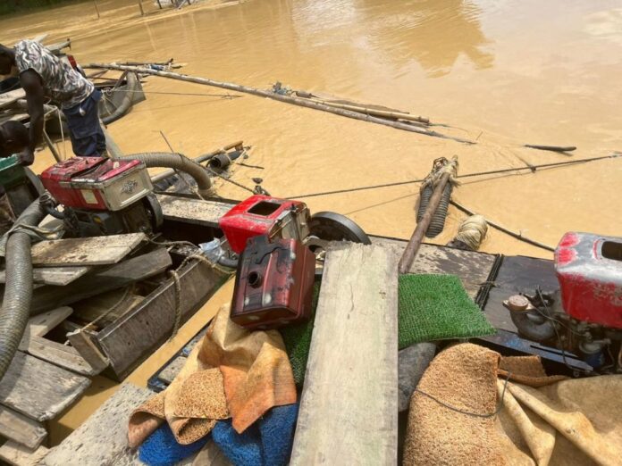 WhatsApp Image 2025-10-08 at 09.49.54_78f09426 NAIMOS task force intensifies river patrols to clamp down on illegal mining on Ankobra River