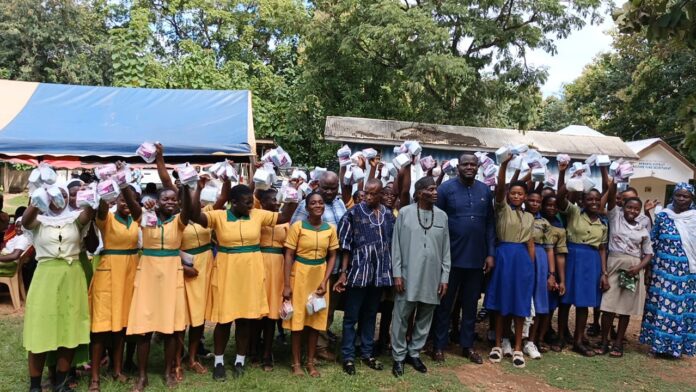 Teenage Girls in Nkwanta South Hail Government’s Free Sanitary Pad Initiative