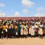 KNUST medical student donates over 100 sanitary pads to girls at Oforikrom M/A JHS