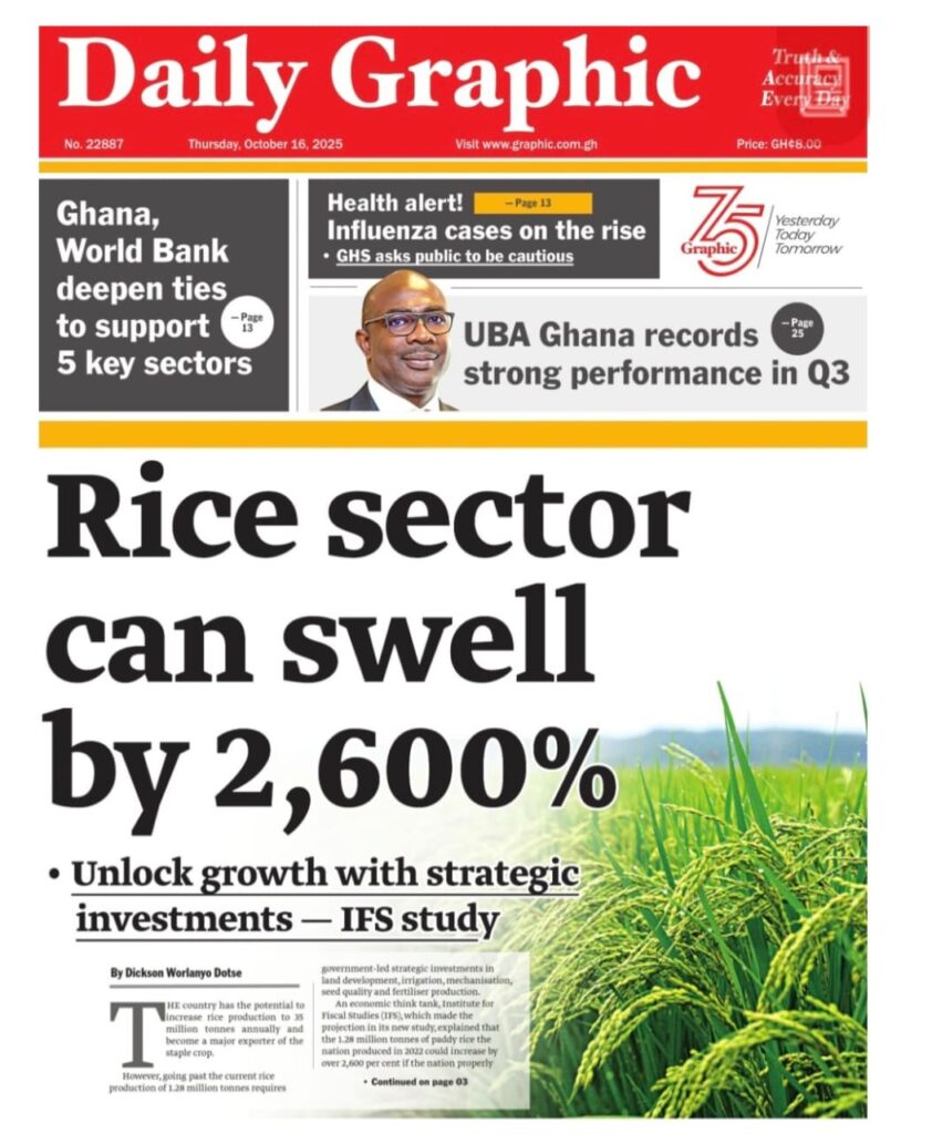 Newspaper headlines: Thursday, October 16, 2025