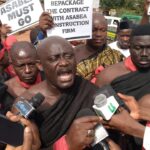 Atwima Techiman and Denkyemuoso traditional council stages demo over deplorable roads
