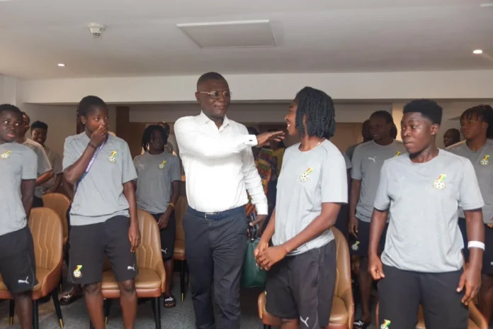 Kofi Adams and Black Queens players