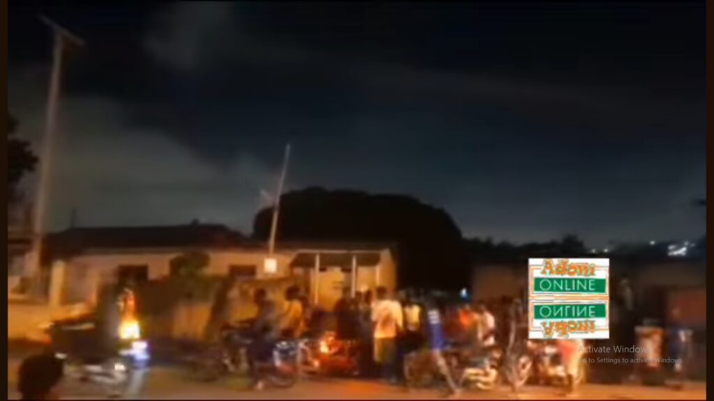 Tension at Ablekuma Fanmilk after Okada rider allegedly knocks down policewoman [Video]