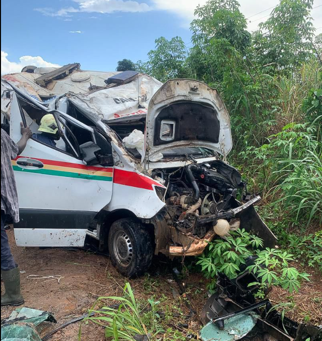 4 injured in accident involving ambulance at Nkawkaw