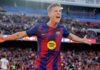 Olmo scores twice as Barca go top of La Liga