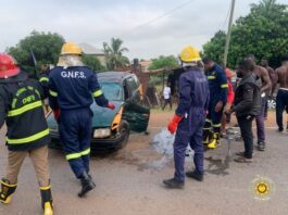 One injured, 3 escape unhurt in accident at Akatsi