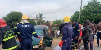 One injured, 3 escape unhurt in accident at Akatsi