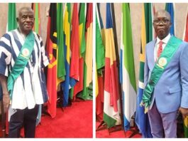Bernard Ahiafor and Collins Dauda sworn in as members of Pan-African Parliament