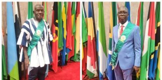 Bernard Ahiafor and Collins Dauda sworn in as members of Pan-African Parliament