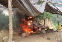 NAIMOS storms Obuasi, seizes illegal mining equipment in major swoop