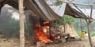 NAIMOS storms Obuasi, seizes illegal mining equipment in major swoop