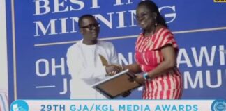 29th GJA Media Awards: Luv FM’s Ohemeng Tawiah wins Best Illegal Mining Reporting Award