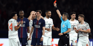 Diaz shines and sees red as Bayern beat PSG in Champions League