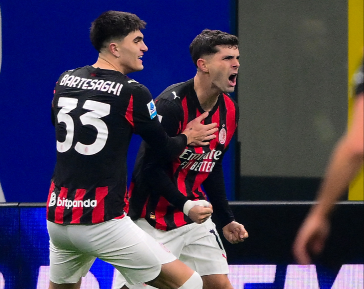 Pulisic gives AC Milan derby spoils as Inter left frustrated