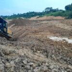 Bosomtwe assembly begins covering Galamsey pits behind Konkomba school, clinic