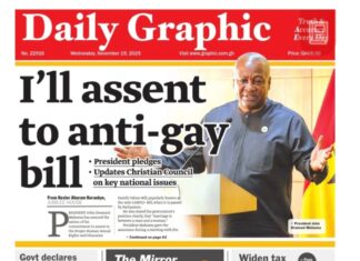 Newspaper headlines: Wednesday, November 19, 2025