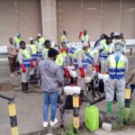 GUTA, LCB Worldwide undertake major disinfection exercise at Kumasi Central Market