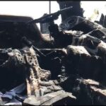 Wesley Grammar School bus catches fire at Kasoa tollbooth, all passengers escape