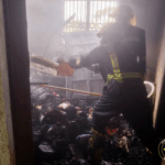GNFS saves the day as fire guts storey building at Mamprobi