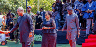 President Mahama visits Salaga to condole with Executive Secretary